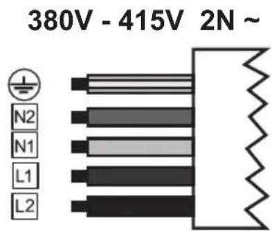 380V - 415V 2N ~ N2 N1 L1 L2
