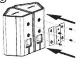 Diagram of a device with two panels and directional arrows indicating flow or movement (no text or symbols)