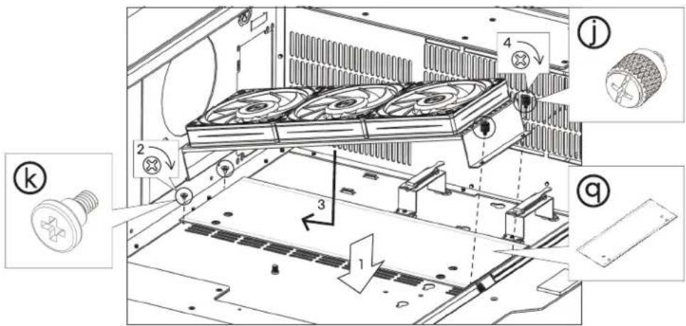 Lian Li DK07X - Install the cable management bracket/整線架使用方式說明/Installer le support de gestion des câbles - 51