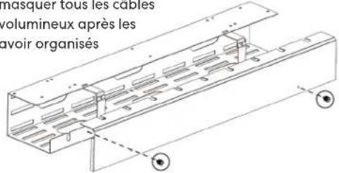 masquer tous les cables volumineux après les avoir organisés