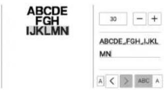ABCDE FGH IJKLMN 30 - + ABCDE_FGH_IJKL MN A < > ABC A