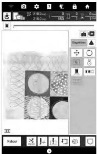 BABY LOCK Radiance - Appuyez sur [Broderie]. - 2
