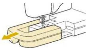 BABY LOCK Radiance - ■ Fixation de l'Unité de Broderie - 1