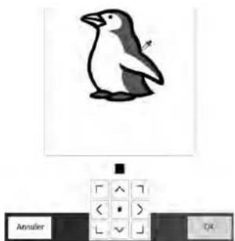 BABY LOCK Radiance - Déplacez ⏰ pour encadrer l'image du motif. Puis appuyez sur [OK]. - 3