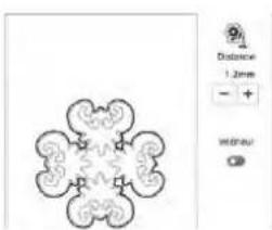 BABY LOCK Radiance - ■ Enregistrement du Contour du Motif pour Couture à Plat - 2