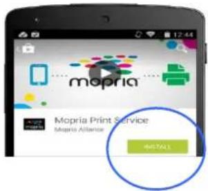 mopria Service d'impression Mopria Alliance Mopria INSTALLER