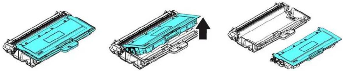 AVISION AP40 Plus - Retrait de l'ensemble tambour et cartouche de toner - 3