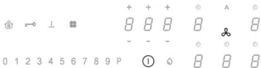 曲 → ⊥ 1 ♣ 8 8 8 8 ♣ 8 - - - ⊙ ⊙ ⊙ 0 1 2 3 4 5 6 7 8 9 P ⓛ 8 8 8