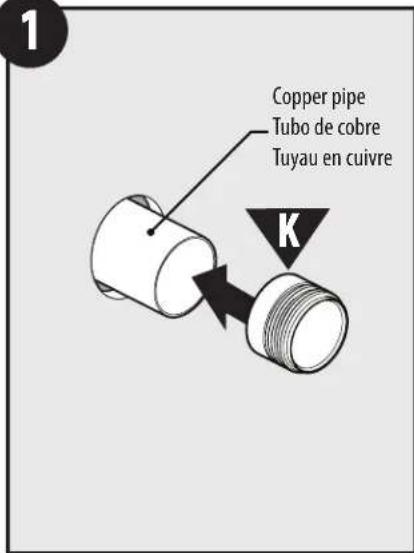 Copper pipe Tubo de cobre Tuyau en cuivre K