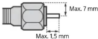 Max. 7 mm Max. 1,5 mm