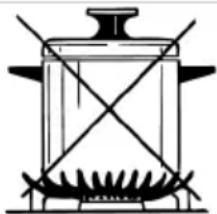 Simple line drawing of a cooking pot with bristles and a lid.