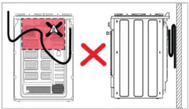 Diagram showing a device with red internal components connected to a battery, with a red X mark indicating cancellation or disconnection.