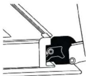 Pure mechanical assembly diagram without any text, numbers, or symbols