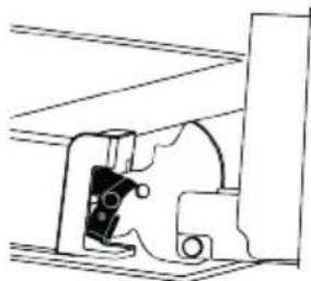 Pure mechanical assembly diagram without any text, numbers, or symbols