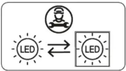 graph TD A["Person Icon"] --> B["LED"] B <--> C["LED"]