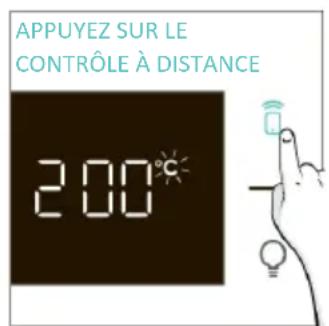 APPUYEZ SUR LE CONTROLE À DISTANCE 2.00°C