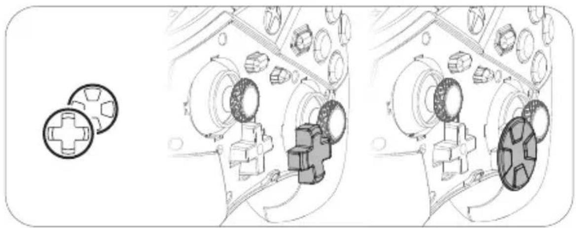 Technical illustration of a mechanical assembly with cross-shaped components and internal gears (no text or symbols)