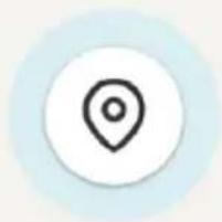 Simple location pin icon inside a white circle with light blue border (no text or symbols)