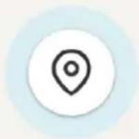 Simple location pin icon inside a white circle with light blue border (no text or symbols)
