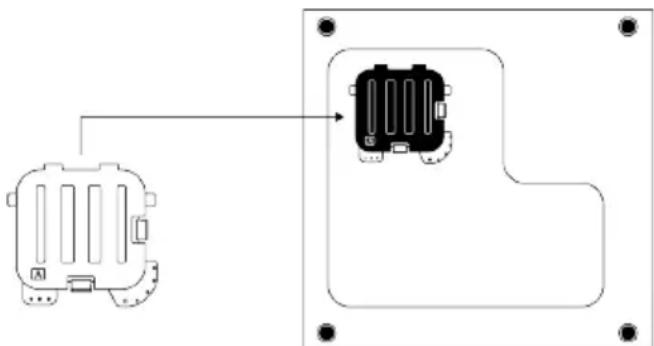 Electrical connector diagram without any text, numbers, or symbols.