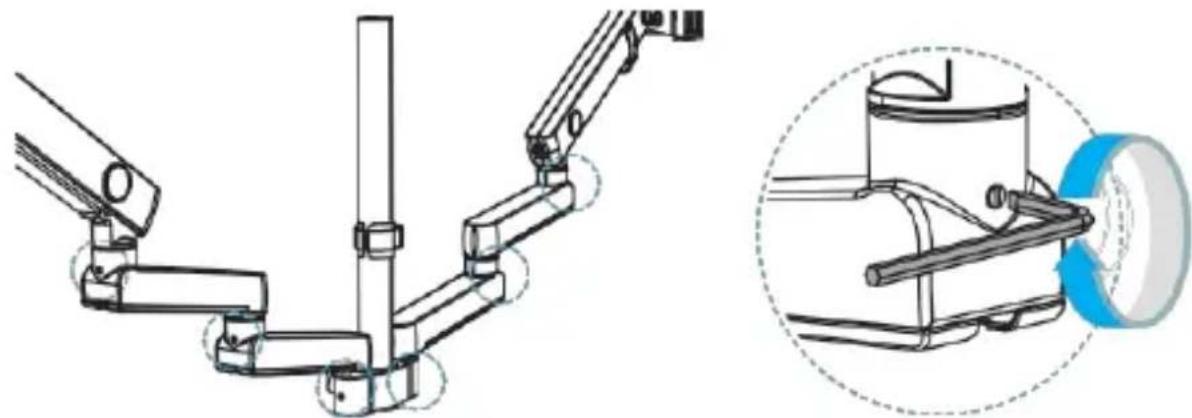 StarTech.com 3MP2AG-MONITOR-ARM - Installer les bras pivotants et à ressort - 2