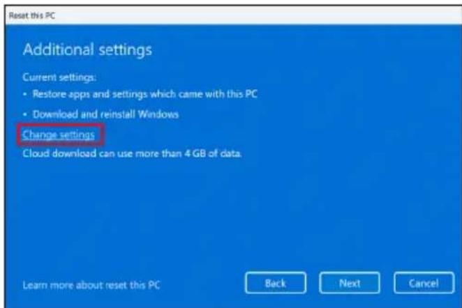 ACER Aspire Go 17 - Réinitialiser ce PC et conserver mes fichiers - 4
