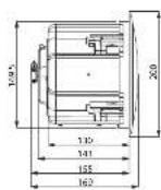 TANNOY CVS 601X - Dimensions (mm) - 1