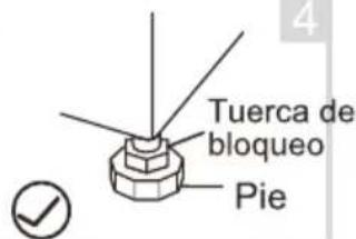 Tuerca de bloqueo Pie