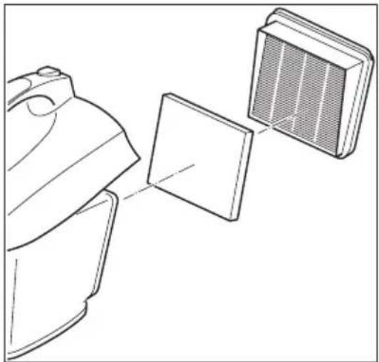Technical line drawing of a mechanical component with a magnified inset showing internal structure (no text or symbols)