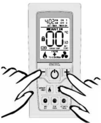 402 PWR ON 1 A/R AM OFF 2 RCT TIME TURSD WAT 30 °C 00 10 OFF 50 + - TO CONTAIN ESCADA