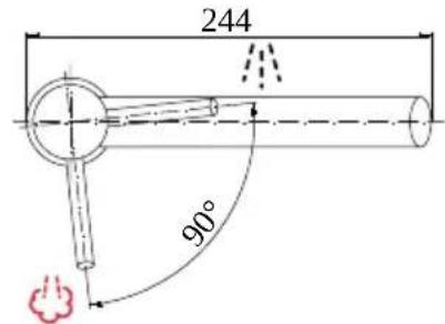 244 90°