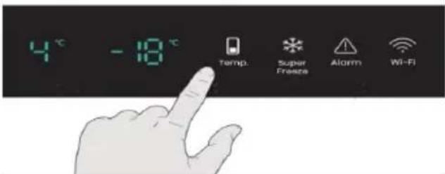 4°C -18°C Temp. Super Freeze Alarm Wi-Fi