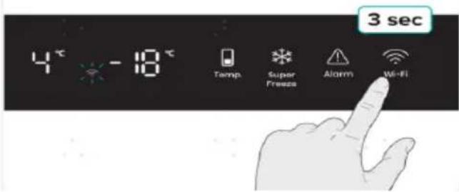 4°C -18°C Temp Super Freeze Alarm Wi-Fi 3 sec
