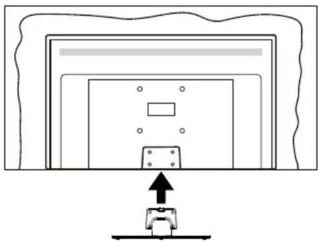 Diagram of a device with an upward arrow pointing to a component, no text or symbols present