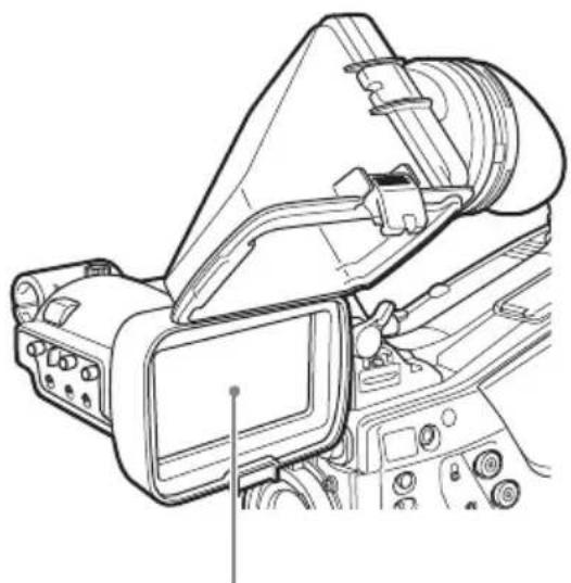 SONY HDVF-L10 - VF筒部/アイピース部を跳ね上げる - 1