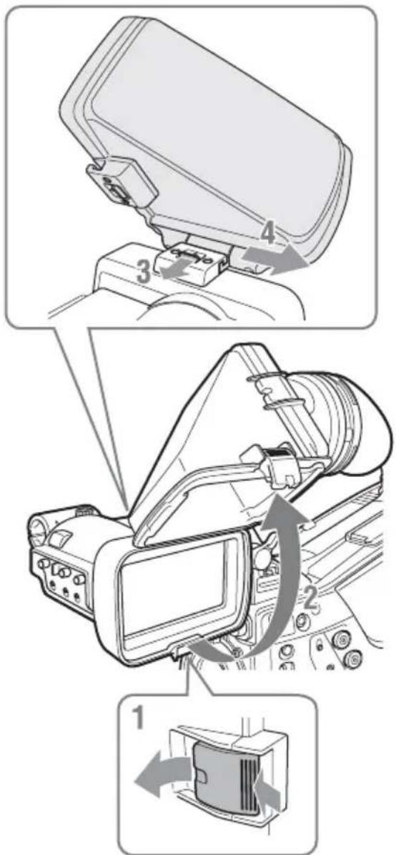 SONY HDVF-L10 - Sollevamento del cilindro del mirino - 2