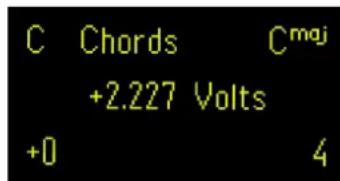 C Chords Cmaj +2.227 Volts +0 4