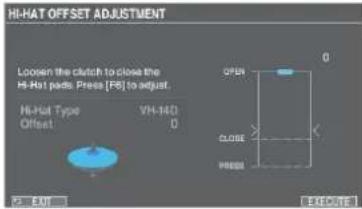 ROLAND V71 Editor - Appuyez sur le bouton [F6] (OFFSET). - 1