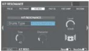 ROLAND V71 Editor - Appuyez sur les boutons de fonction pour accéder aux écrans de paramètres respectifs. - 4