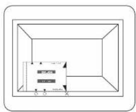 Diagram showing a 3D rectangular box with internal components and dimension labels in millimeters.