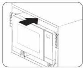 Pure technical diagram of a 3D cabinet or enclosure with no text, numbers, or symbols