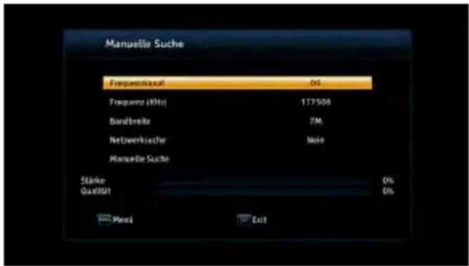 MEGASAT HD 644 T2 - Manual search - 1