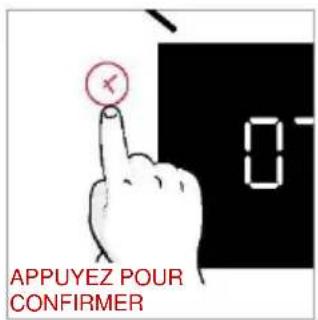APPUYEZ POUR CONFIRMER