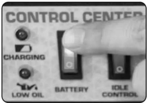 CONTROL CENTER CHARGING BATTERY ICLE CONTROL LOW OIL