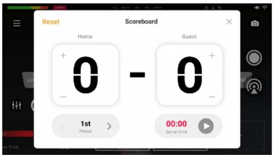 Reset Scoreboard Home + - 0 - Guest + - 0 - 1st Period 00:00 Game Time