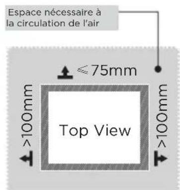 Simple line drawing of a rectangular panel with two small inset images showing different shapes (no text or symbols)