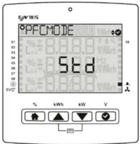 E/NTES *PFCMODE 01 02 03 04 05 06 07 08 SVC* 9.6d % kWh kW V