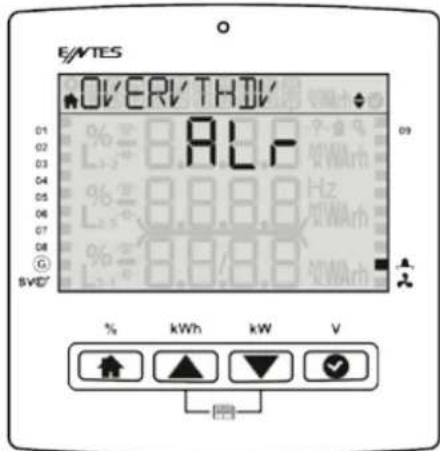 E/NTES OVERTHOV 01 02 03 04 05 06 07 08 09 SVE' ALP 8.8.8.8 8.8.8.8 % kWh kW V