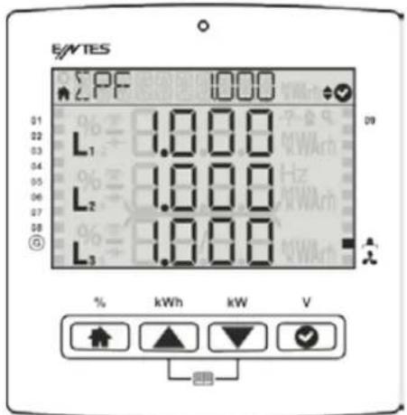 EWTES LPF 1000 01 1.000 02 % 1.000 03 % 1.000 04 % 1.000 05 % 1.000 06 % 1.000 07 % 1.000 08 % 1.000 L1 1.000 L2 1.000 L3 1.000 % kWh kW V