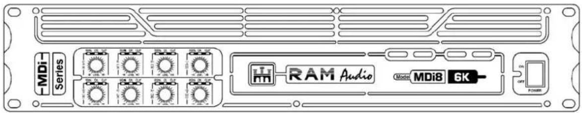 MDi Series RAM Audio Model MDi8 6K OFF POWER